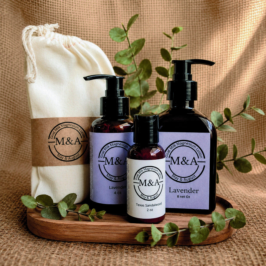 May & August magnesium collection photo from the wholesale line sheet