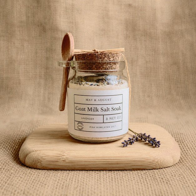 May & August salt-soak photo from the wholesale line sheet