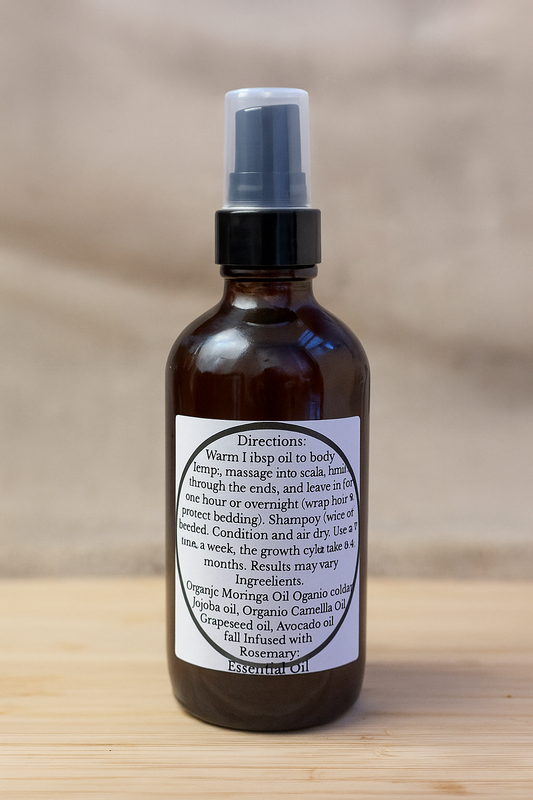 Rosemary Hair Growth Oil – Herbal Scalp Treatment &amp; Hair Nourishment