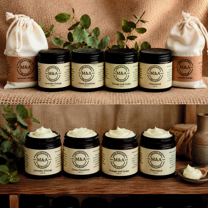 May & August butter collection photo from the wholesale line sheet