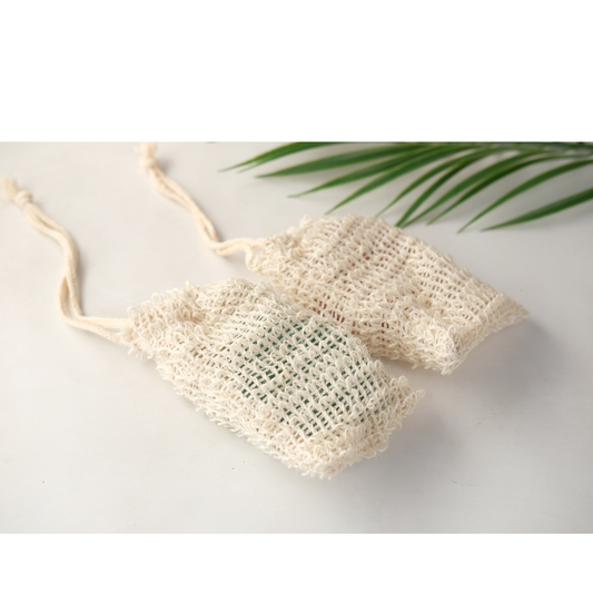 Natural sisal soap bags